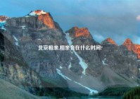 北京相亲,相亲会在什么时间?