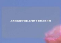 上海知名婚纱摄影,上海桔子摄影怎么样呀