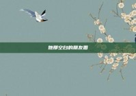 她那空白的朋友圈