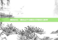 烟台论坛，烟台山下与烟台大学的多元世界