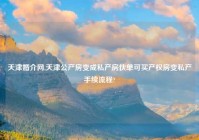 天津婚介网,天津公产房变成私产房伙单可买产权房变私产手续流程?