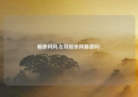 相亲网网,左耳相亲网靠谱吗?