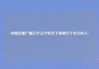 中国交通广播辽宁,辽宁说天下有哪几个女主持人?