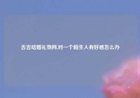 吉吉结婚礼物网,对一个陌生人有好感怎么办