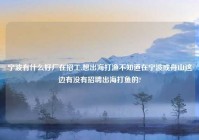 宁波有什么好厂在招工,想出海打渔不知道在宁波或舟山这边有没有招聘出海打鱼的?