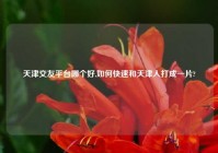 天津交友平台哪个好,如何快速和天津人打成一片?