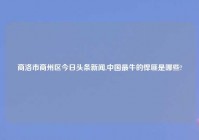 商洛市商州区今日头条新闻,中国最牛的悍匪是哪些?