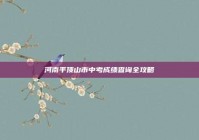 河南平顶山市中考成绩查询全攻略