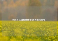 180231（三国群英传7的所有武将编号）