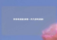 所有电视剧,保镖一共几部电视剧?