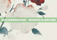 足球比赛直播回放完整版，重温绿茵场上的激情与荣耀