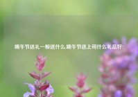端午节送礼一般送什么,端午节送上司什么礼品好?
