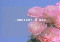 一对相亲,北仑婚介一对一靠谱吗