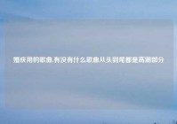 婚庆用的歌曲,有没有什么歌曲从头到尾都是高潮部分