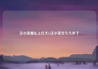 汪小菲婚礼上打大S,汪小菲女儿几岁了