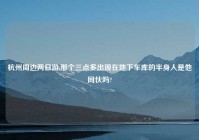 杭州周边两日游,那个三点多出现在地下车库的半身人是他同伙吗?