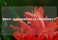 整理家务（每天必须做哪些家务才会让家里看起来整洁干净）