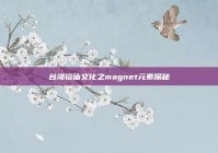 台湾搭讪文化之magnet元素探秘