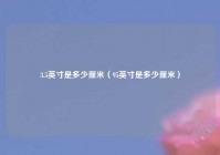 3.5英寸是多少厘米（95英寸是多少厘米）