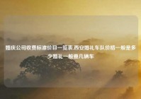 婚庆公司收费标准价目一览表,西安婚礼车队价格一般是多少婚礼一般要几辆车