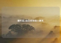 聊天站,b站怎样和别人聊天