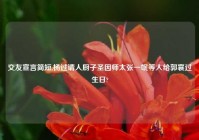 交友宣言简短,杨过请人厨子圣因师太张一氓等人给郭襄过生日?