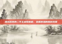 潍坊百姓网二手玉米收割机，农机市场的别样风景