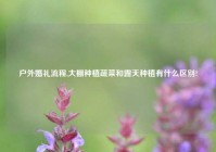 户外婚礼流程,大棚种植蔬菜和露天种植有什么区别?