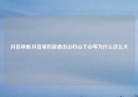 抖音神曲,抖音里的歌曲出山归山下山等为什么这么火