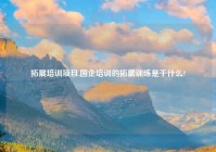 拓展培训项目,国企培训的拓展训练是干什么?