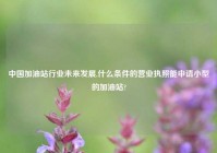 中国加油站行业未来发展,什么条件的营业执照能申请小型的加油站?