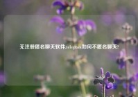 无注册匿名聊天软件,telegram如何不匿名聊天?