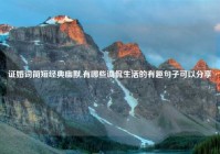 证婚词简短经典幽默,有哪些调侃生活的有趣句子可以分享