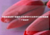 中国加油站那个油最好,山东威海中石化和中石油中海油哪个油品好?