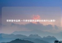 世界奢华品牌,一千多轻奢侈品牌包包有什么推荐?