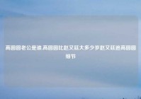 高圆圆老公是谁,高圆圆比赵又廷大多少岁赵又廷追高圆圆细节