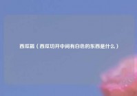 西瓜瓤（西瓜切开中间有白色的东西是什么）