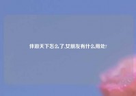 伴游天下怎么了,女朋友有什么用处?