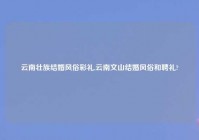 云南壮族结婚风俗彩礼,云南文山结婚风俗和聘礼?