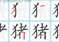 猪的笔顺怎么写好看？简单几步教你写好猪字！