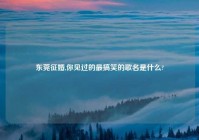 东莞征婚,你见过的最搞笑的歌名是什么?