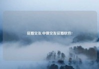 征婚交友,中俄交友征婚软件?