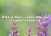 国产免费一区二区在线A片,2012年考研招生简章中一区和二区的划分和ABC区的划分有什么区别?