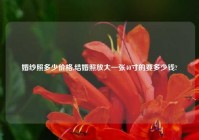 婚纱照多少价格,结婚照放大一张40寸的要多少钱?