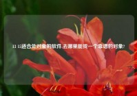 13 15适合处对象的软件,去哪里能找一个靠谱的对象?