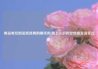 有没有女的花钱找男的聊天的,网上认识的女性朋友没见过面?