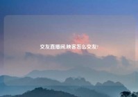交友直播间,映客怎么交友?