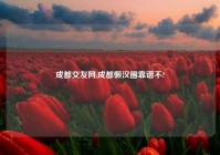 成都交友网,成都懒汉圈靠谱不?