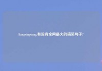 liangxingwang,有没有全网最火的搞笑句子?