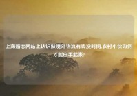 上海婚恋网站上认识做境外物流有钱没时间,农村小伙如何才能白手起家?